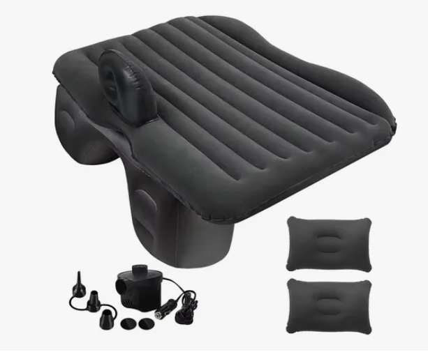 Colchón Inflable para Auto con 2 Almohadas + Bomba Eléctrica